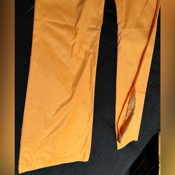NWT LIA KES NEW YORK Orange Pants with Silk Lining. SIZE: 4 - Picture 6 of 14